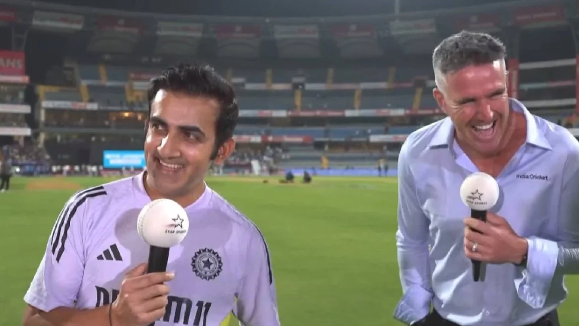 Gautam Gambhir and Kevin Pietersen