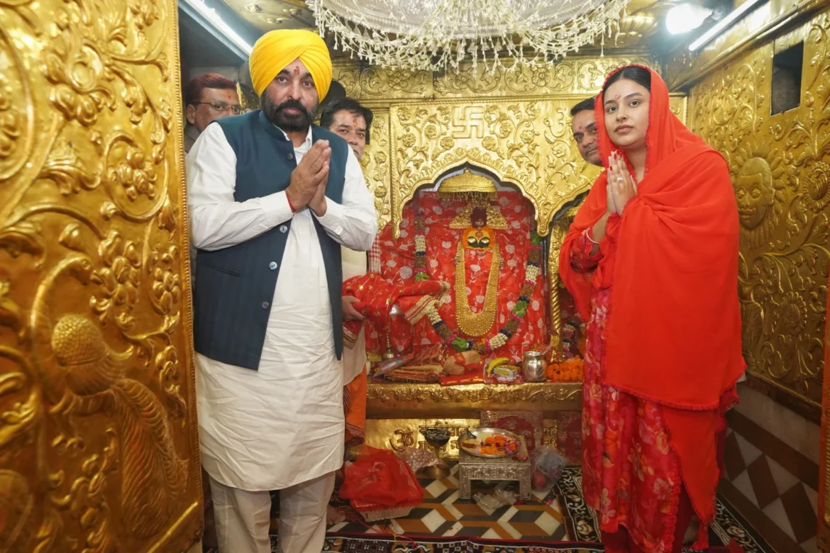 नैना देवी मंदिर में सीएम भगवंत मान