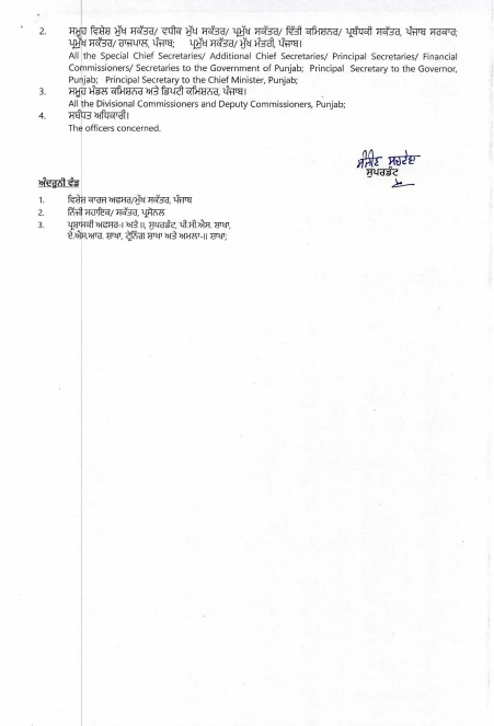 transfer posting punjab