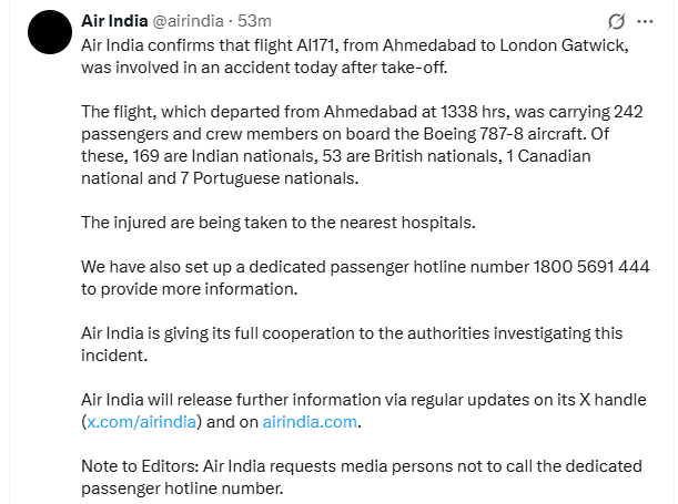 Air India Plane Crash