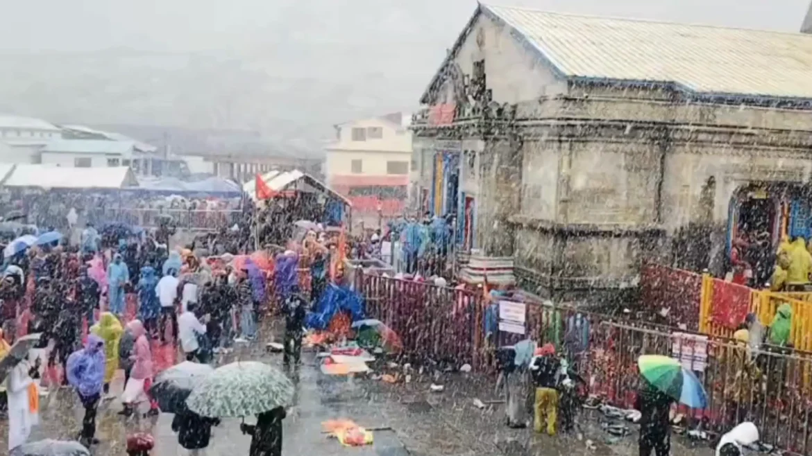केदारनाथ बर्फबारी