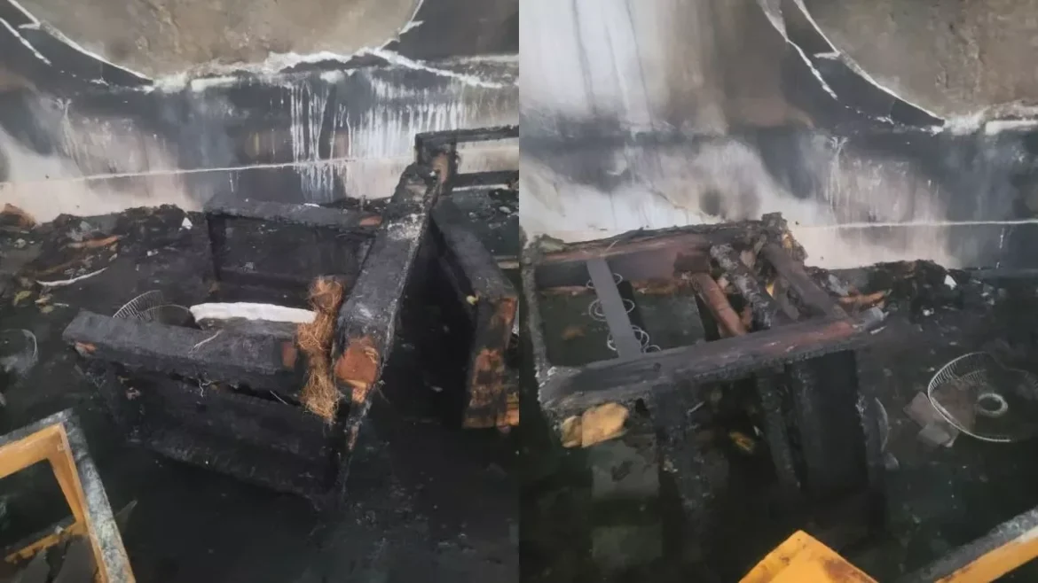 विधानसभा परिसर आग