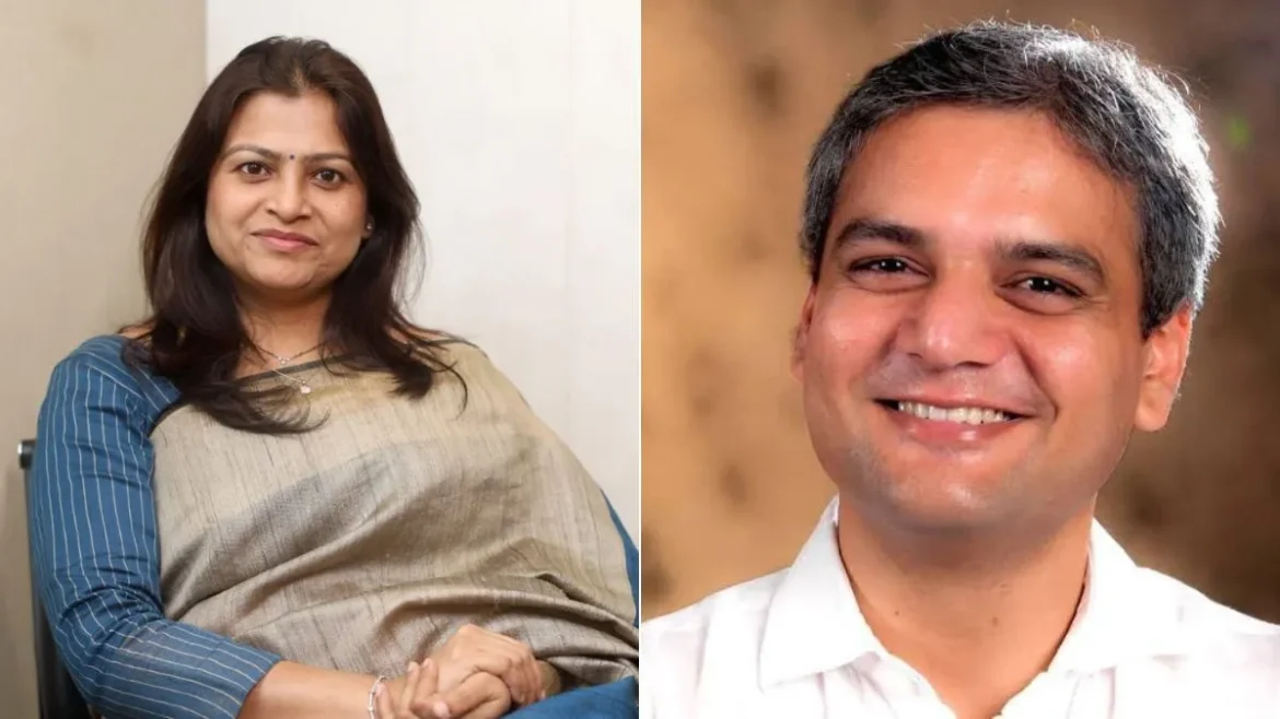 हर्षिता नार्वेकर और मकरंद नार्वेकर।