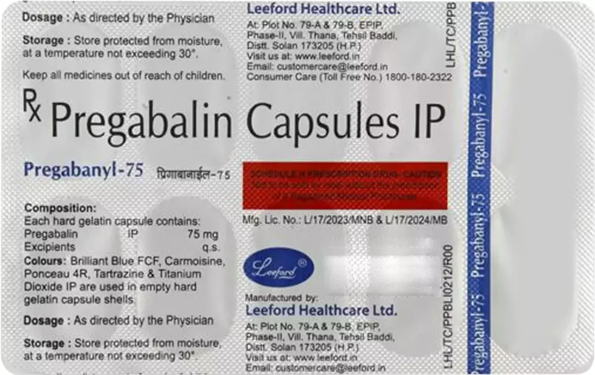 प्रेगाबालिन कैप्सूल