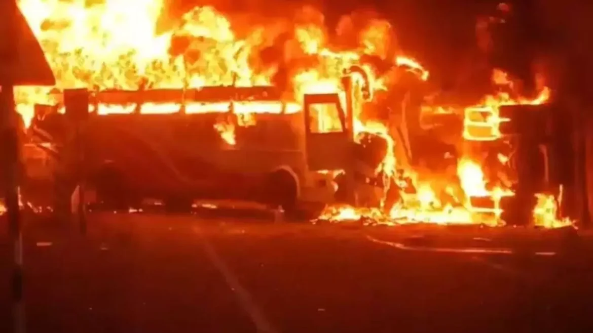 bus fire accident