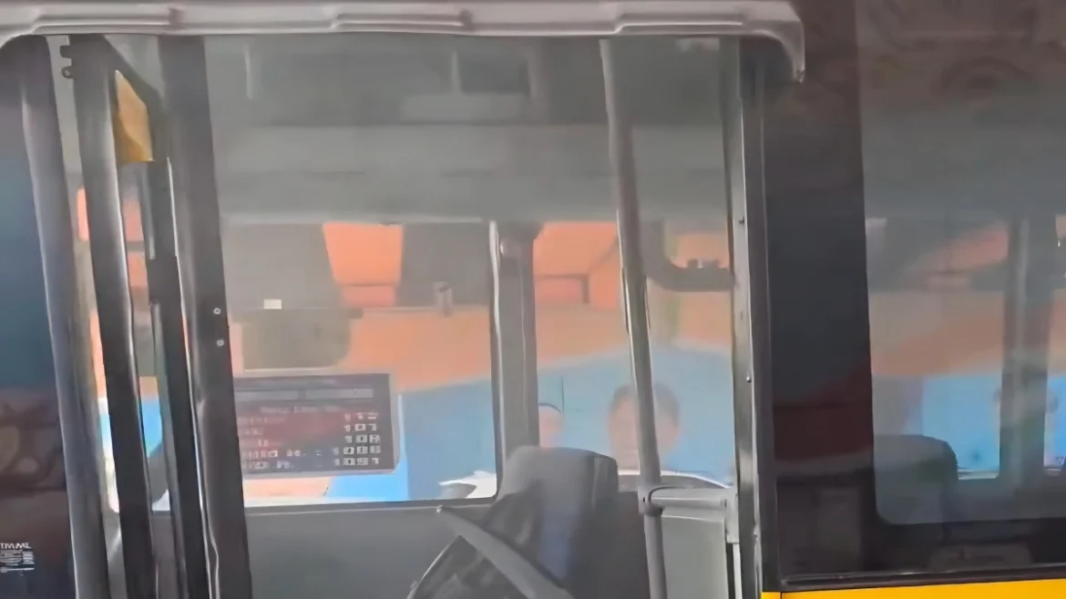 स्कूल बस आग