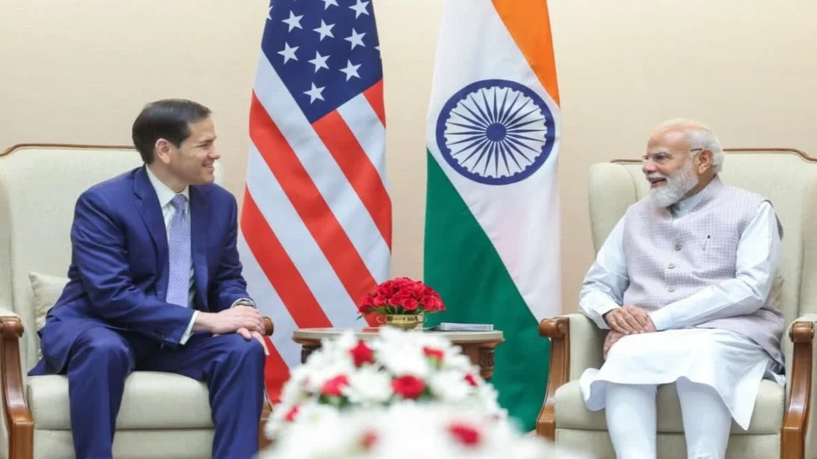 Marco Rubio met pm modi