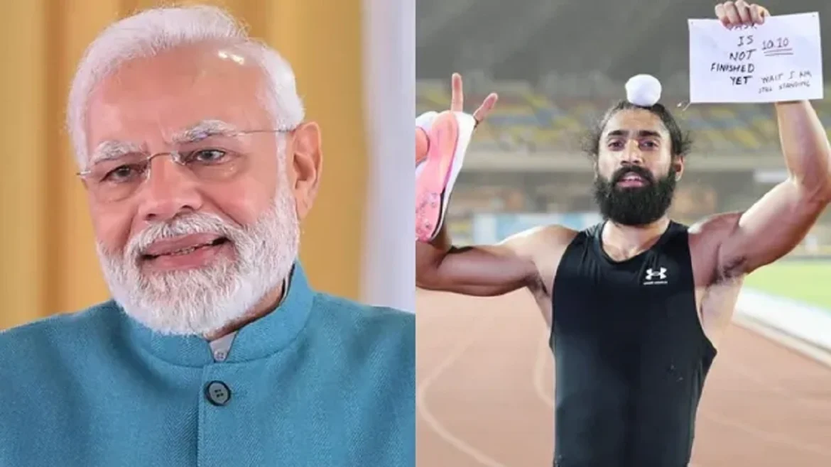 नरेंद्र मोदी और गुरिंदरवीर सिंह