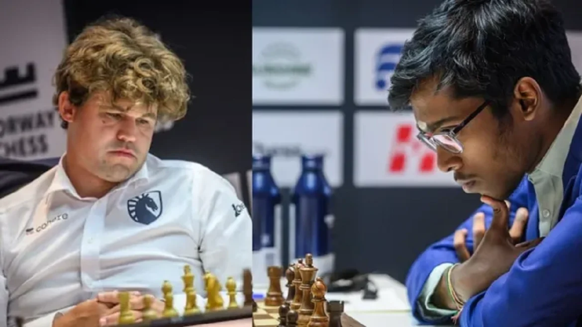 आर प्रज्ञानंदा Magnus Carlsen