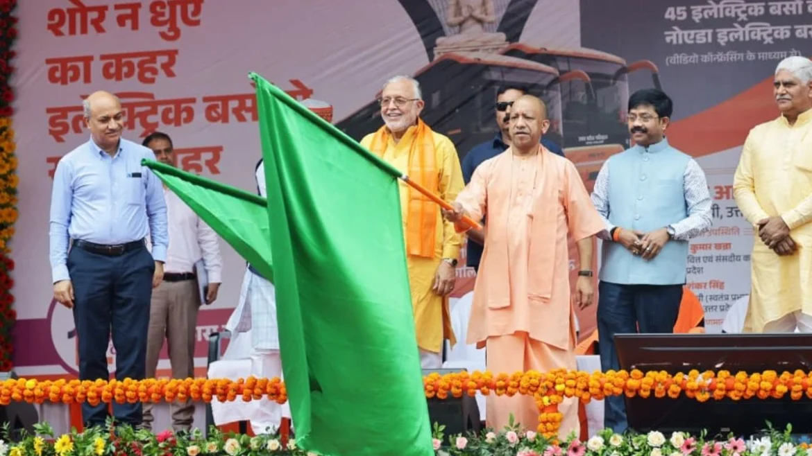 electric buses flagged off