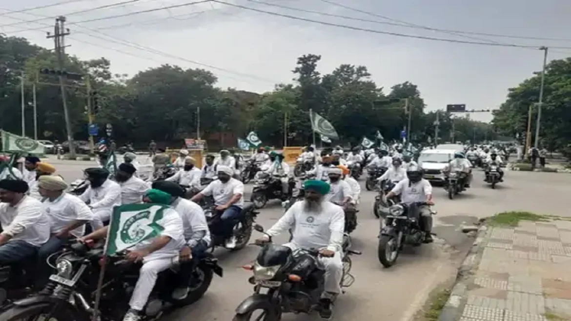 Farmers bike rally