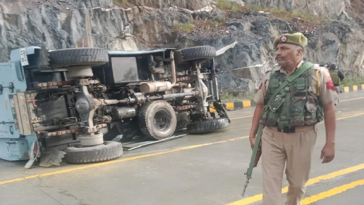 Kashmir CRPF vehicle accident