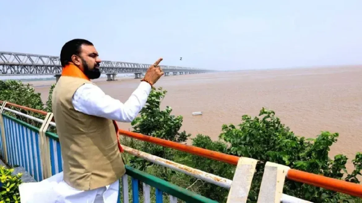 Samrat Chaudhary inspect Flood