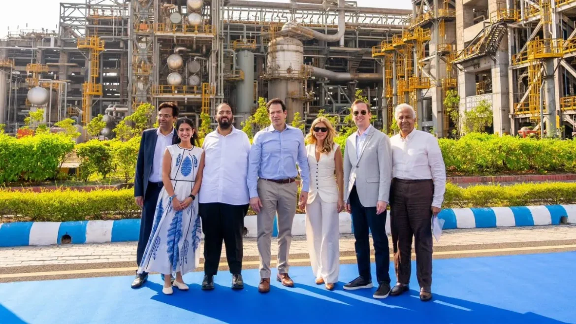 marco rubio visits reliance jamnagar refinery