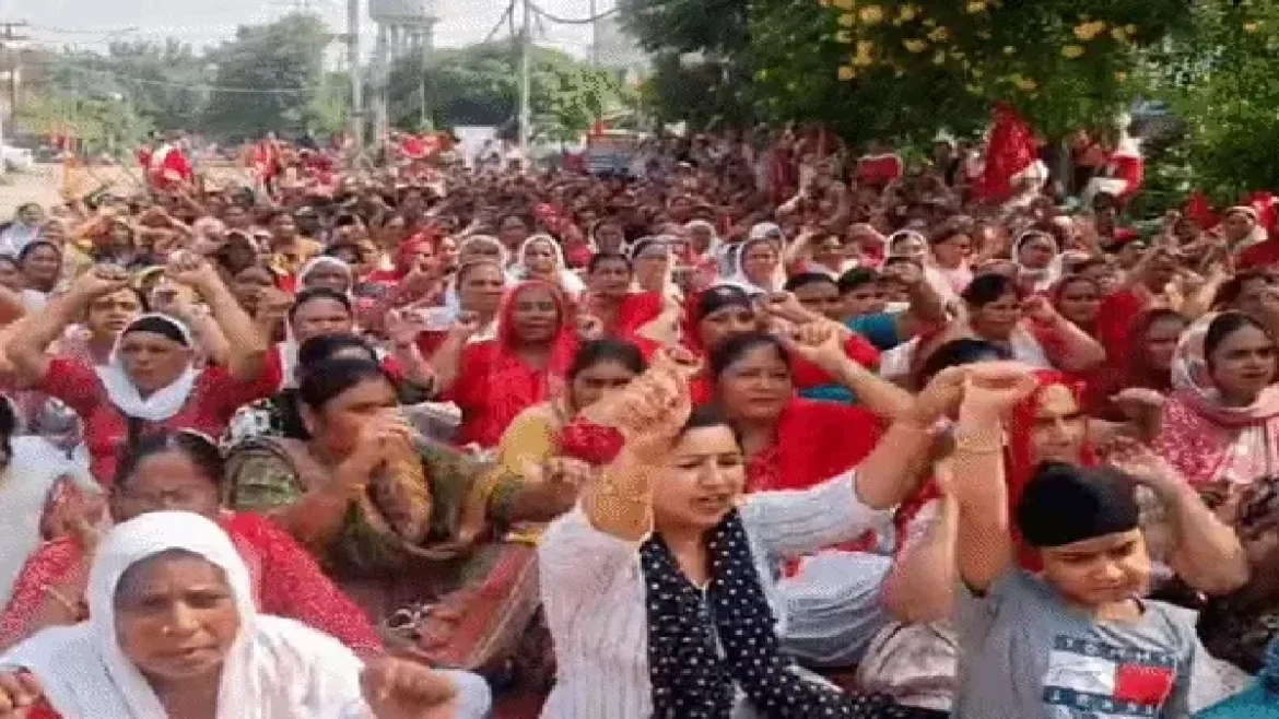 आंगनवाड़ी प्रदर्शन